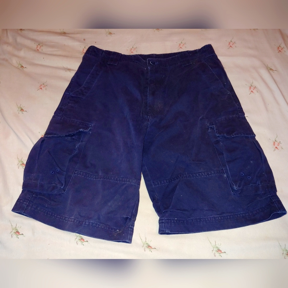 Land's End, size 14, blue cargo shorts